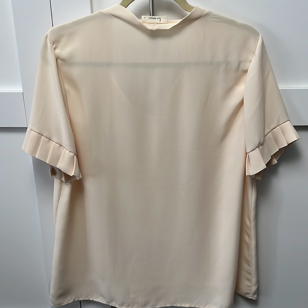 NEW Cream Tie Blouse - Picture 4 of 5